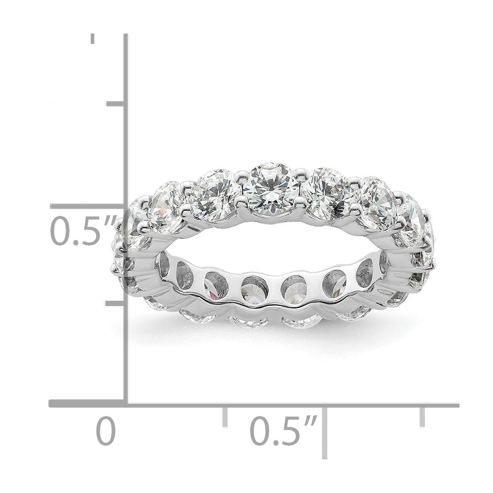 Exclusive 14K White Gold 3-Carat Diamond Eternity Band - Stylish Size 4.5