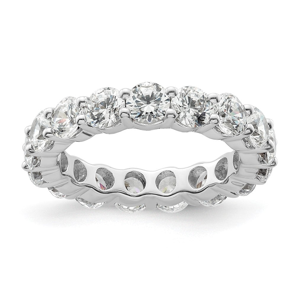 Exclusive 14K White Gold 3-Carat Diamond Eternity Band - Stylish Size 4.5