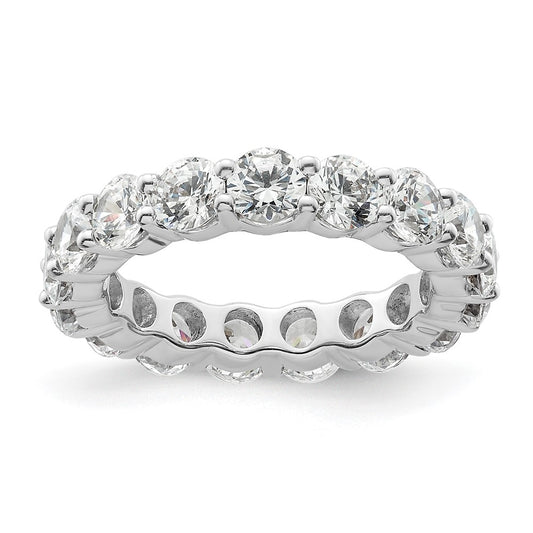High-Quality 3-Carat Diamond Eternity Band in 14K White Gold - Size 4, Luxury Value