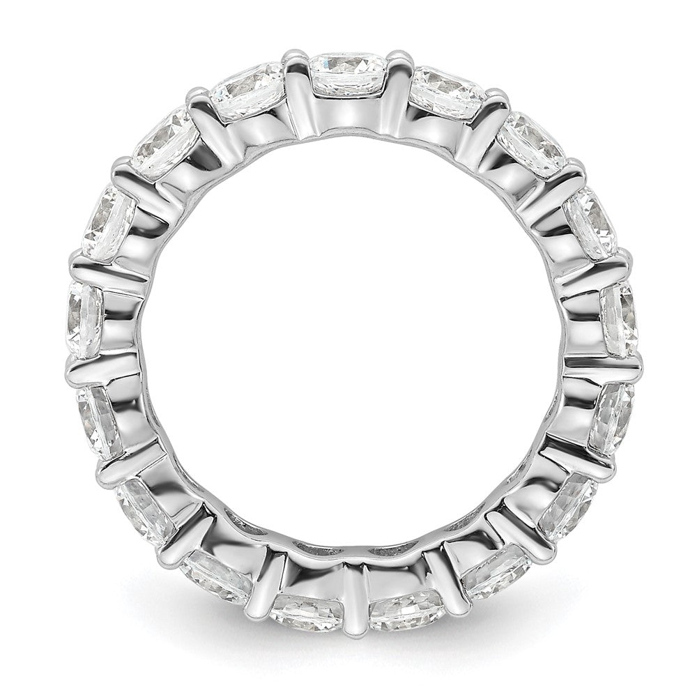 High-Quality 14K White Gold 3-Carat Diamond Eternity Band - Stylish Size 5.5