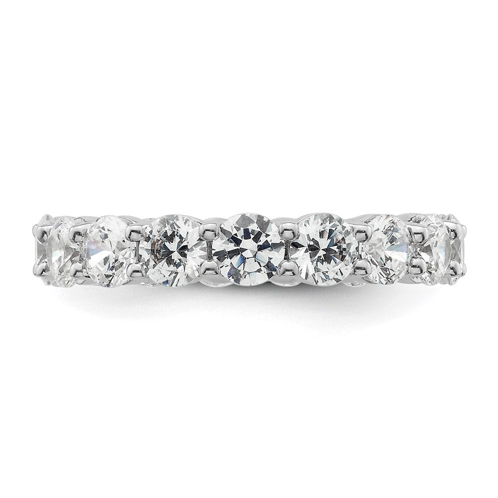 High-Quality 14K White Gold 3-Carat Diamond Eternity Band - Stylish Size 5.5