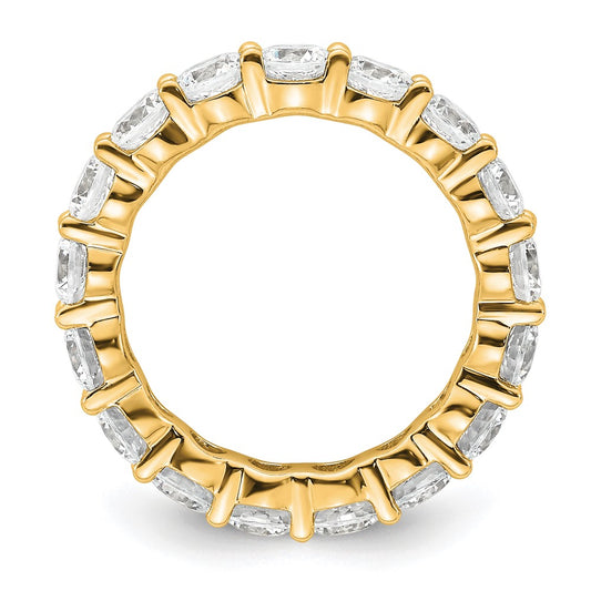 High-Quality 14K Gold 3-Carat Diamond Eternity Band - Stylish Size 5.5
