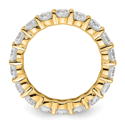 Exclusive 14K Gold 3-Carat Diamond Eternity Band - Stylish Size 6.5