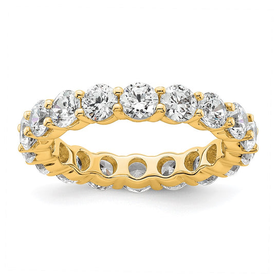 Exclusive 14K Gold 3-Carat Diamond Eternity Band - Stylish Size 6.5