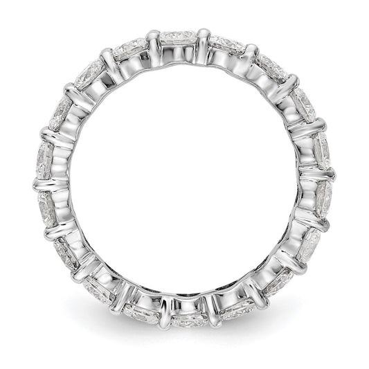 Shop Exclusive 14K White Gold 3-Carat Diamond Eternity Band - Size 7, Stylish!