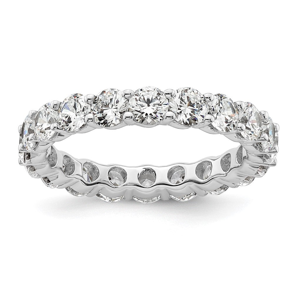 Buy Exclusive 14K White Gold 3-Carat Diamond Eternity Band - Size 8.5