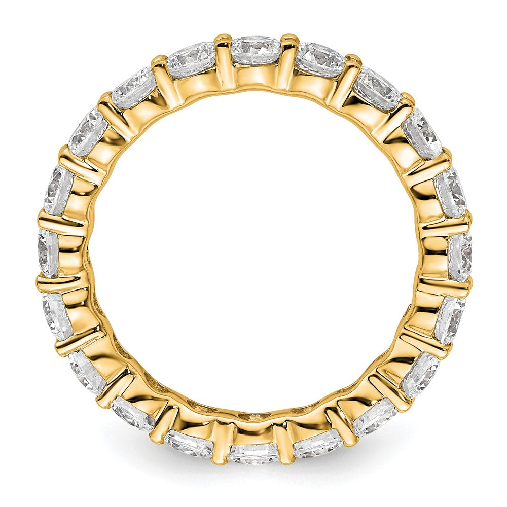 Exclusive 14K Gold 3-Carat Diamond Eternity Band - Stylish Size 8.5