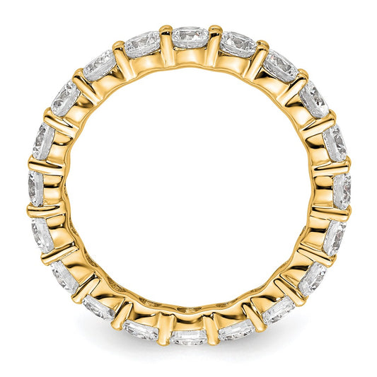 Exclusive 14K Gold 3-Carat Diamond Eternity Band - Stylish Size 8.5