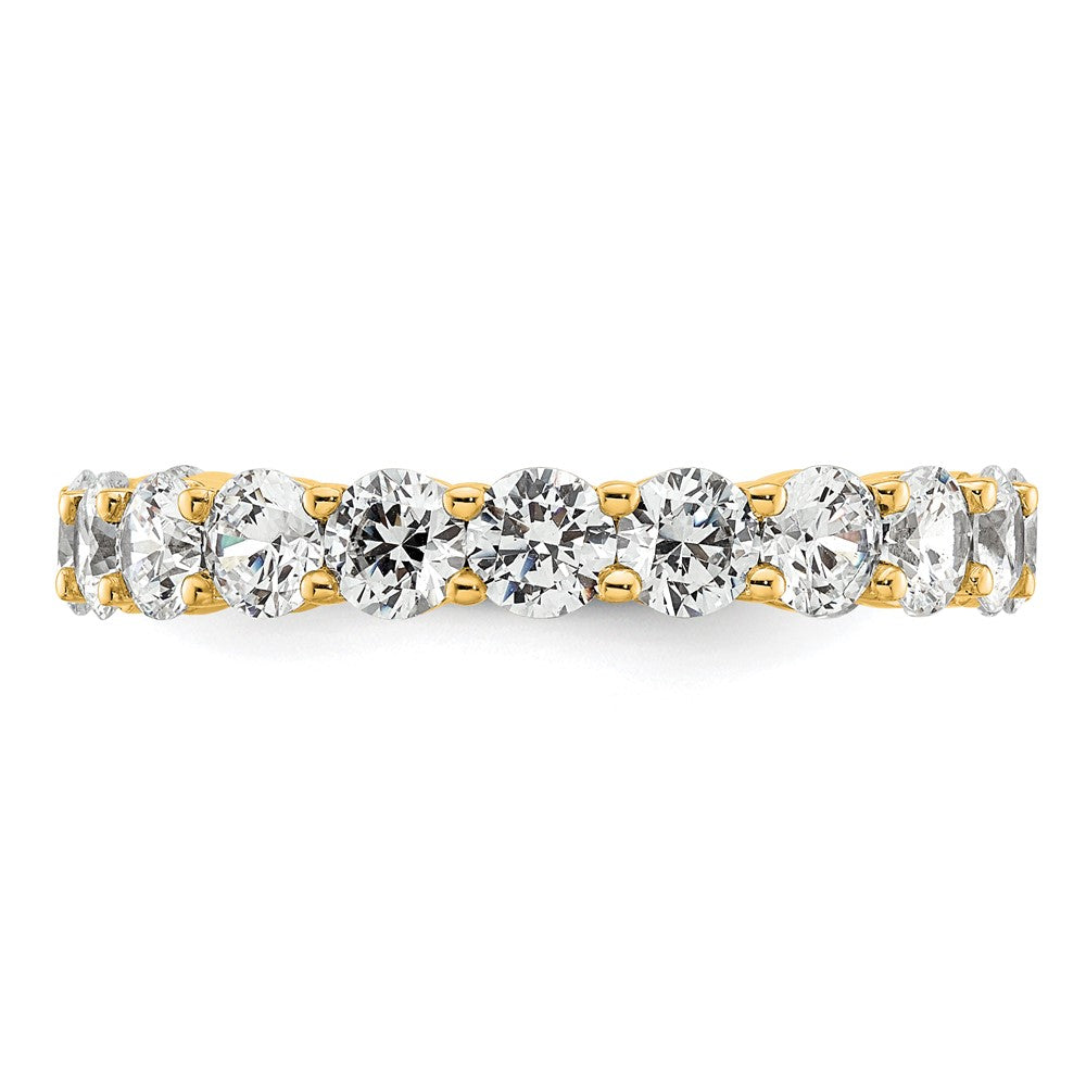Exclusive 14K Gold 3-Carat Diamond Eternity Band - Stylish Size 8.5