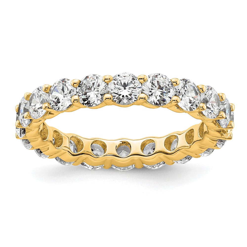 Exclusive 14K Gold 3-Carat Diamond Eternity Band - Stylish Size 8.5