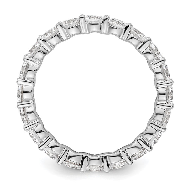 3-Carat Diamond Eternity Band in 14K White Gold - Size 9