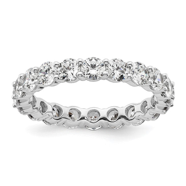 3-Carat Diamond Eternity Band in 14K White Gold - Size 9