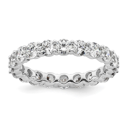 Shop Exclusive 3-Carat Diamond Eternity Band in 14K White Gold - Size 9, Stylish!