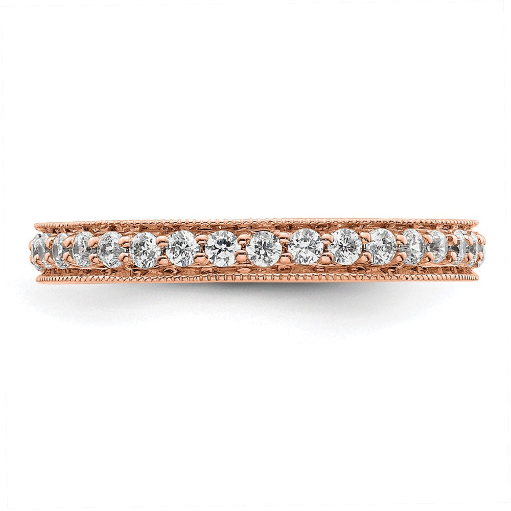 Buy Exclusive 14K Rose Gold Vintage 1/2 Carat Diamond Eternity Band - Size 5.5