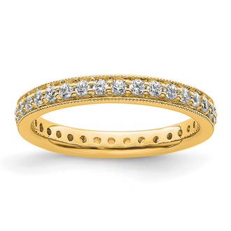Buy Stylish 14K Polished Vintage 1/2 Carat Diamond Eternity Band - Size 5