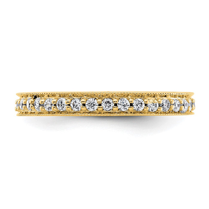 Buy Stylish 14K Polished Vintage Diamond Eternity Band, 1/2 Carat, Size 6.5-3