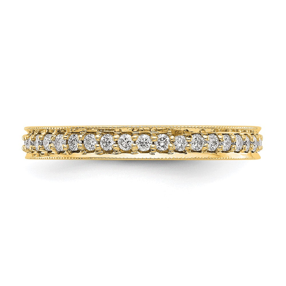 Buy Stylish 14K Polished Vintage Diamond Eternity Band, 1/2 Carat, Size 7.5