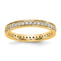 High-Quality 14K Gold Vintage 1/2 Carat Diamond Eternity Band - Size 7, Stylish Value-10
