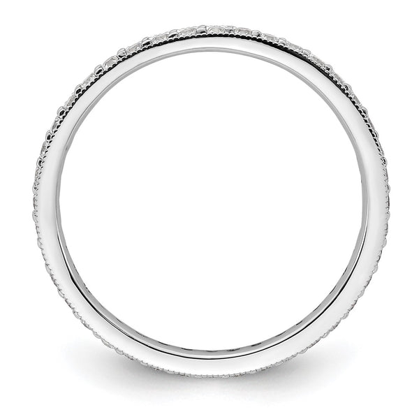 14K White Gold 1/2 Carat Diamond Eternity Band - Size 8 - Style GR1-1004361