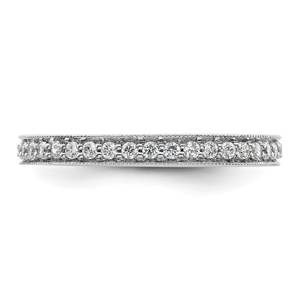 Shop Stylish 14K White Gold 1/2 Carat Diamond Eternity Band - Size 8 Value