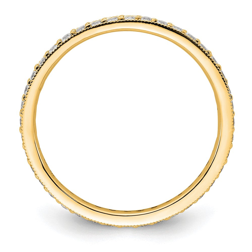 Buy Stylish 14K Polished Vintage 1/2 Carat Diamond Eternity Band - Size 8.5