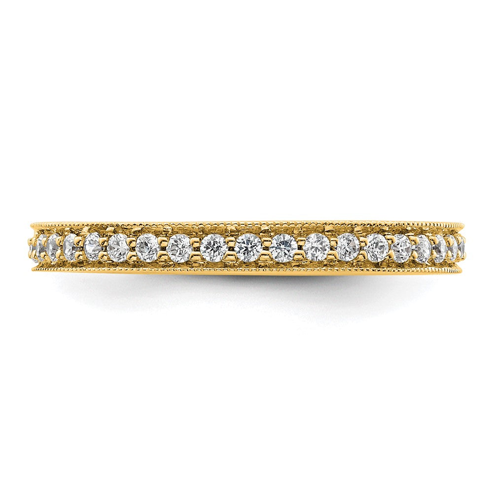 Buy Stylish 14K Polished Vintage 1/2 Carat Diamond Eternity Band - Size 8.5