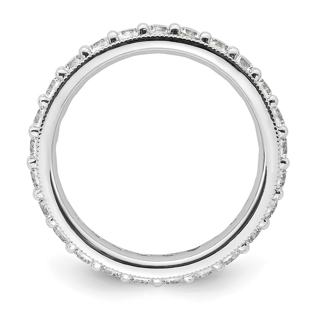 Exclusive 1-Carat Diamond Eternity Band in 14K White Gold - Size 4, Stylish Value