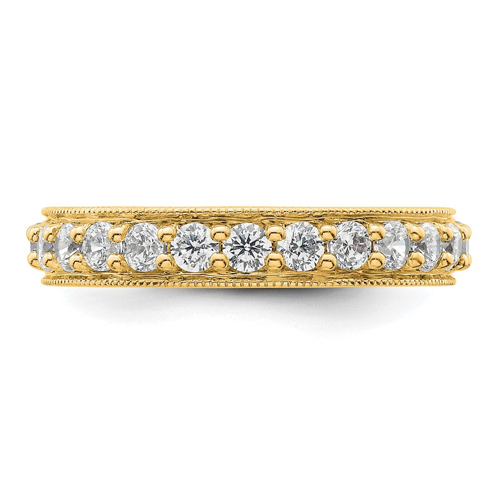 Buy 14K Gold Vintage 1-Carat Diamond Eternity Band - Stylish Size 4 Jewelry