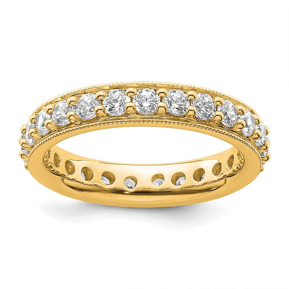 Buy 14K Gold Vintage 1-Carat Diamond Eternity Band - Stylish Size 4 Jewelry