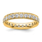 High-Quality 14K Gold Vintage 1 Carat Diamond Eternity Band - Size 5, Stylish Price-2
