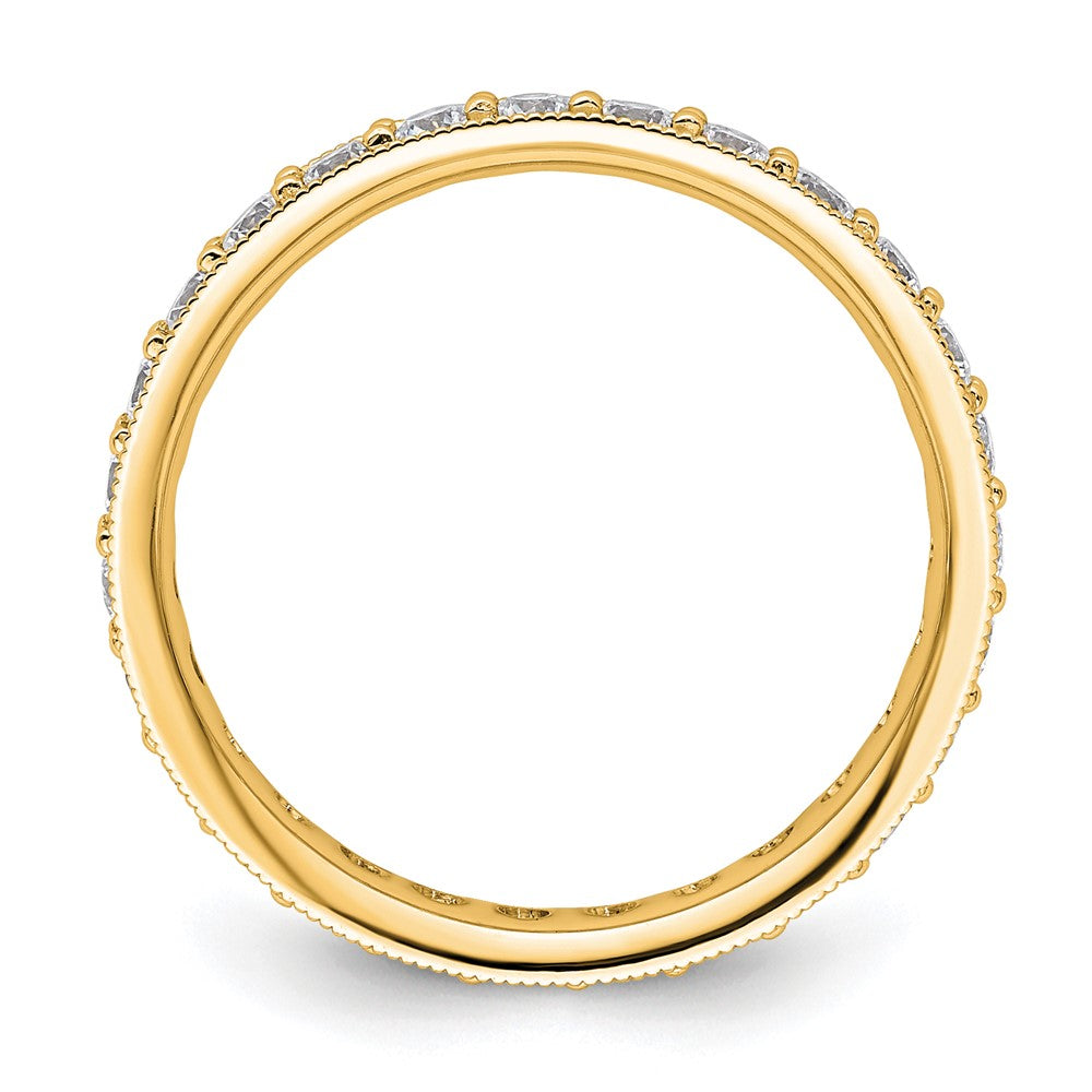 Buy Stylish 14K Polished Vintage 1 Carat Diamond Eternity Band - Size 6