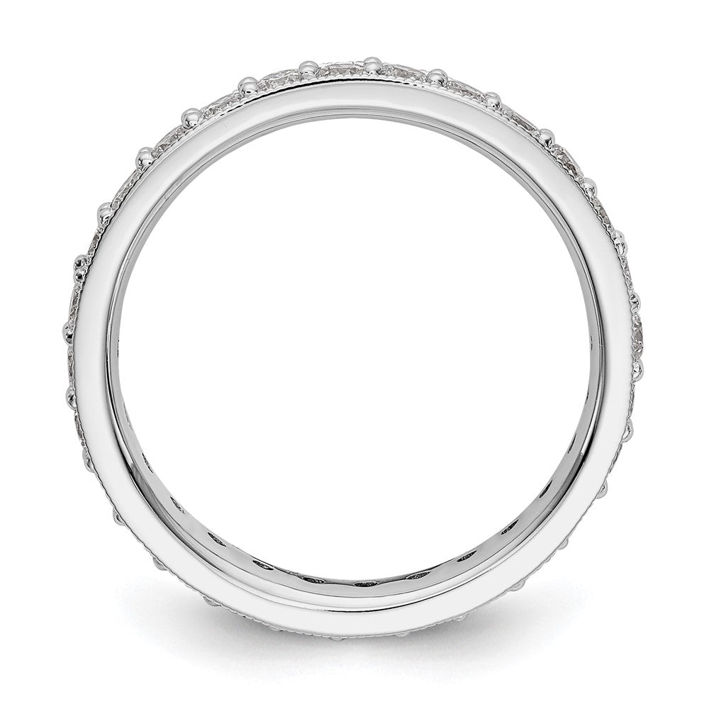 Buy Stylish 1-Carat Diamond Eternity Band in 14K White Gold, Size 7