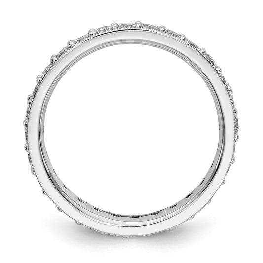 Buy Exclusive 1 Carat Vintage Diamond Eternity Band in 14K White Gold - Size 7.5