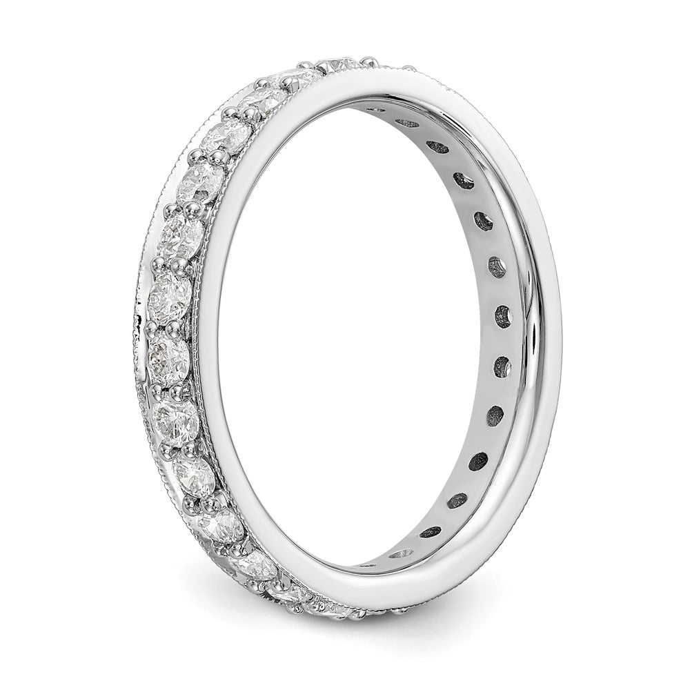 Buy Stylish 1-Carat Diamond Eternity Band in 14K White Gold, Size 7