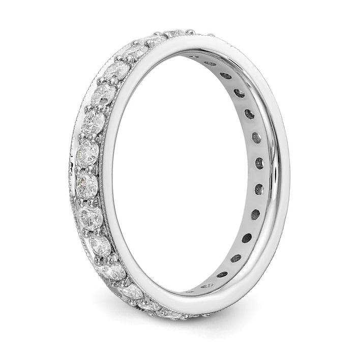 Buy Stylish 1-Carat Diamond Eternity Band in 14K White Gold, Size 7-4