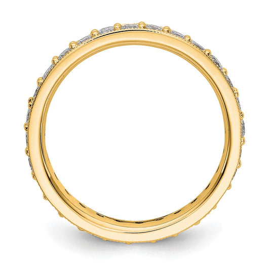 Buy Exclusive 14K Polished Vintage 1 Carat Diamond Eternity Band - Size 7, Stylish Value!
