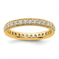Exclusive 14K Gold Vintage 1-Carat Diamond Eternity Band - Size 8.5, Luxury Value-4