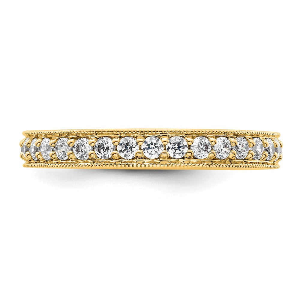 Buy Stylish 14K Polished Vintage Diamond Eternity Band - 1 Carat, Size 9