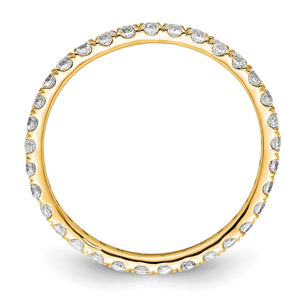 Exclusive 14K Gold Eternity Band with 1/2 Carat Lab-Grown Diamonds - Stylish Value