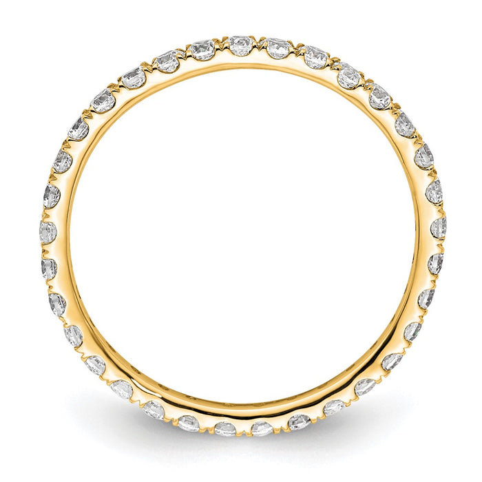 High-Quality 14K Gold 1/2 Carat Lab-Grown Diamond Eternity Band - Stylish Value-2