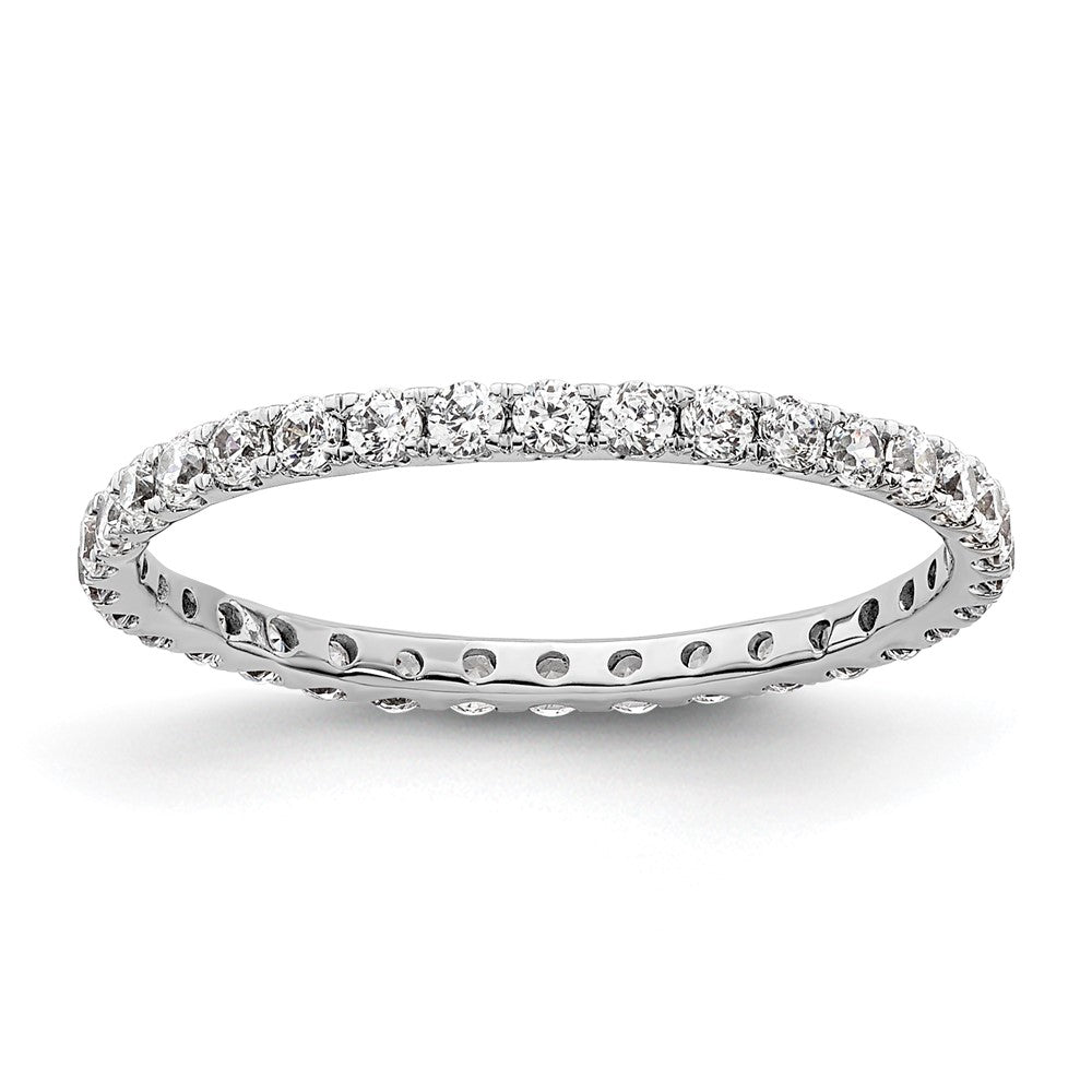 Shop Exclusive 14K White Gold 1/2 Carat Diamond Eternity Band - Stylish Size 5