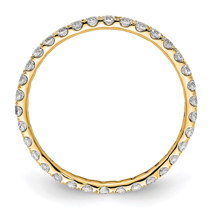 Buy Exclusive 14K Gold 1/2 Carat Diamond Eternity Band - Stylish Size 5.5-2