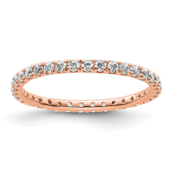 14K Rose Gold Eternity Band with 1/2 Carat Lab-Grown Diamond - Style GR1-1004539