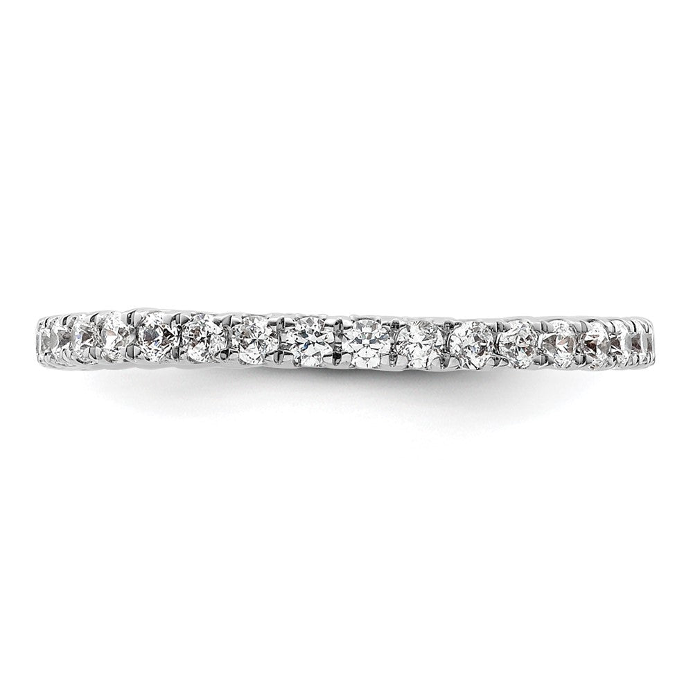 Exclusive 14K White Gold 1/2 Carat Diamond Eternity Band - Stylish Size 6