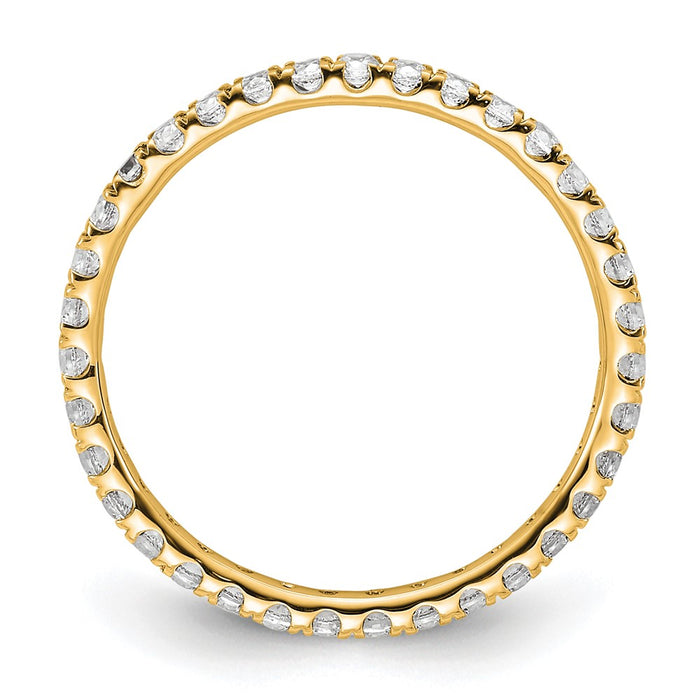 Shop Exclusive 14K 1/2 Carat Lab-Grown Diamond Eternity Band - Stylish & Value!-2