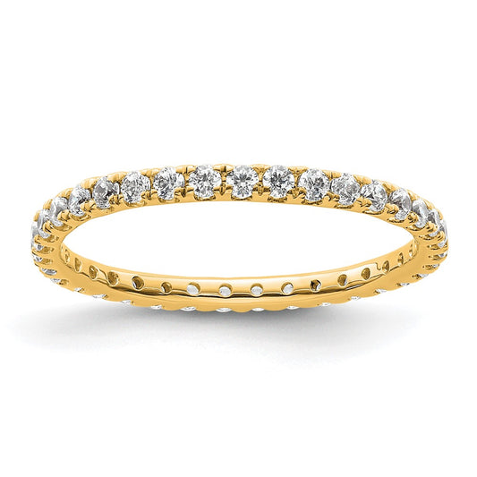Buy Stylish 14K Eternity Band with 1/2 Carat Lab-Grown Diamonds, Size 6.5