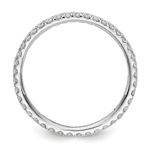 14K White Gold 1/2 Carat Lab-Grown Diamond Eternity Band - Style GR1-1017193