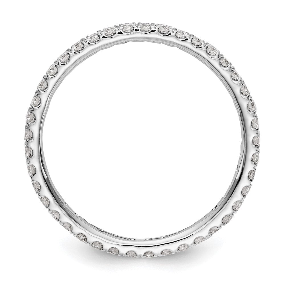 Exclusive 14K White Gold 1/2 Carat Lab-Grown Diamond Eternity Band - Stylish Value