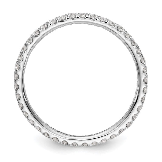 Exclusive 14K White Gold 1/2 Carat Lab-Grown Diamond Eternity Band - Stylish Value
