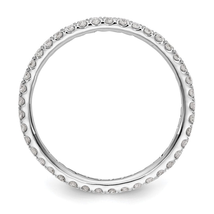 Exclusive 14K White Gold 1/2 Carat Lab-Grown Diamond Eternity Band - Stylish Value-2